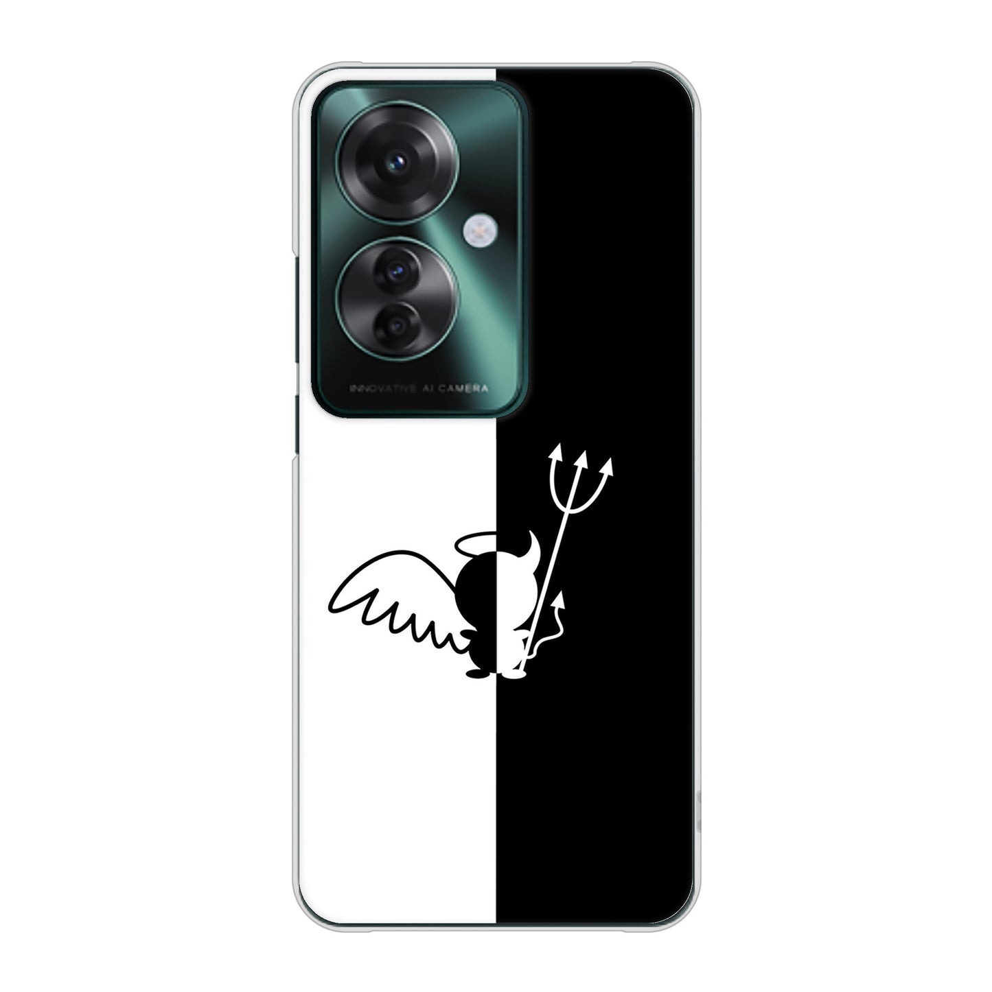 OPPO Reno11 A 高画質仕上げ 背面印刷 ハードケース 【027 ハーフデビット】