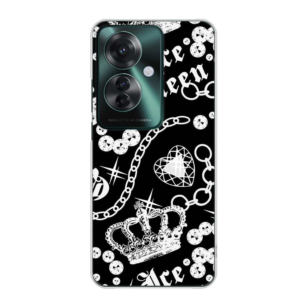 OPPO Reno11 A 高画質仕上げ 背面印刷 ハードケース 【187 ゴージャス クラウン】