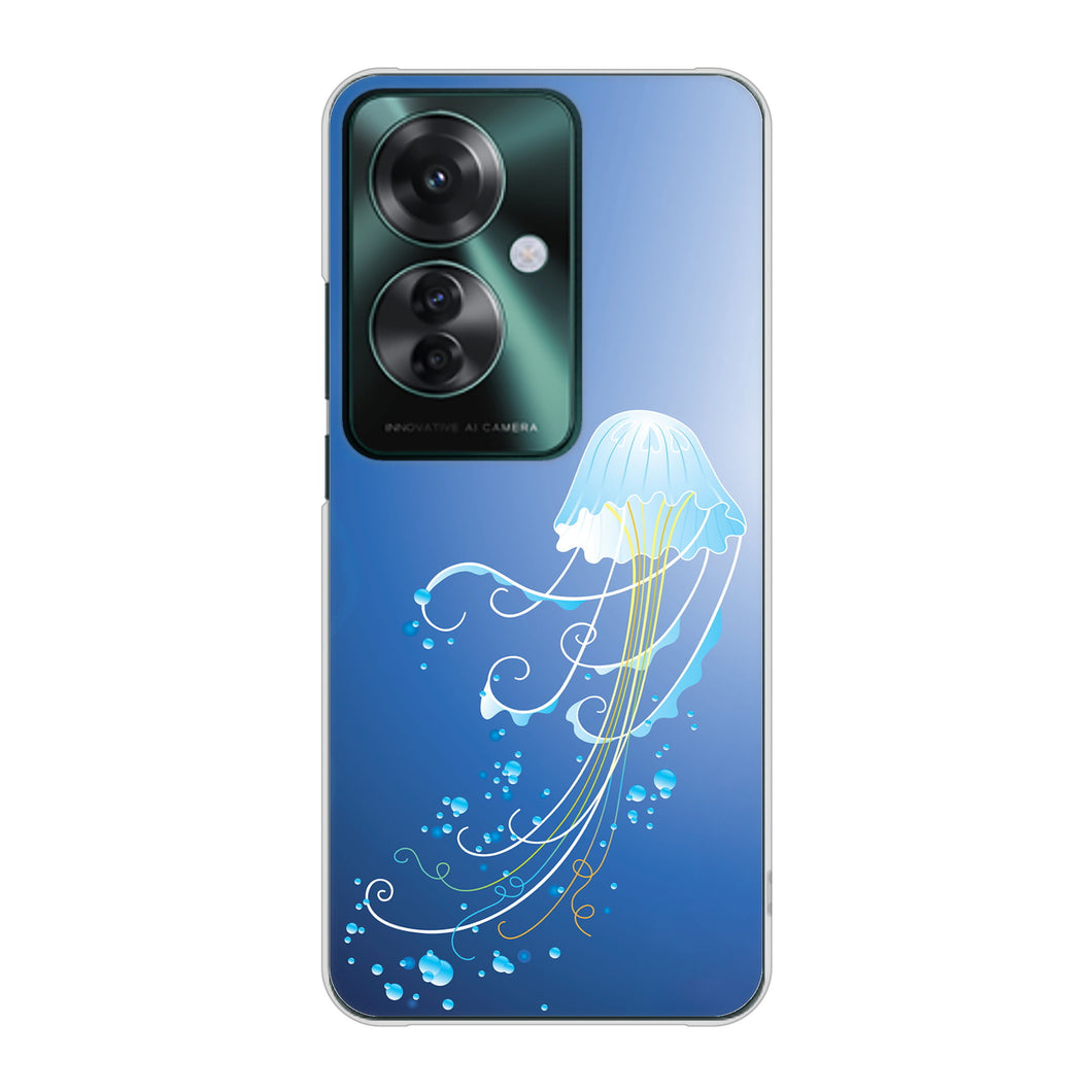 OPPO Reno11 A 高画質仕上げ 背面印刷 ハードケース 【362 ジェリーフィシュ】