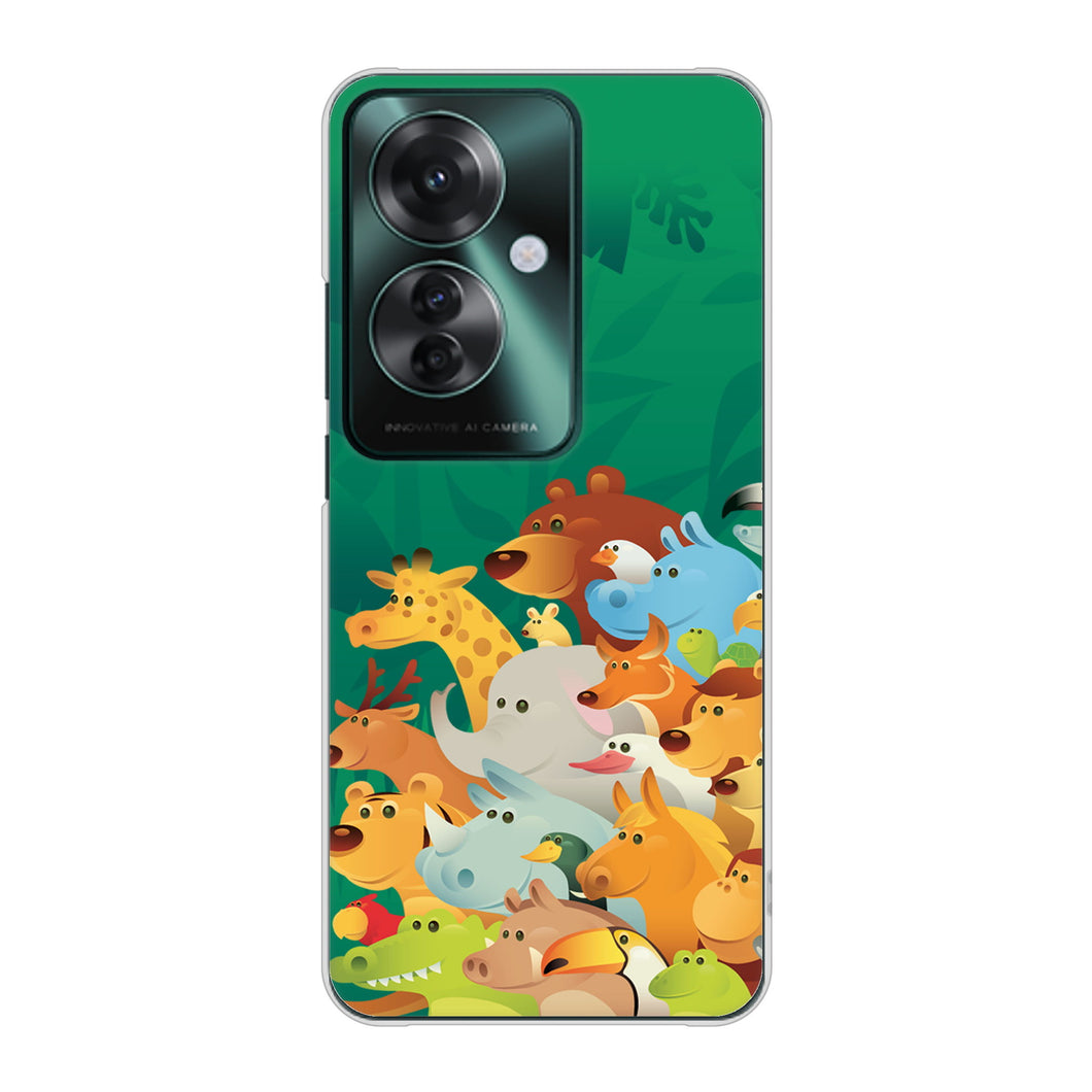 OPPO Reno11 A 高画質仕上げ 背面印刷 ハードケース 【370 全員集合】