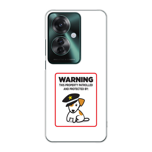 OPPO Reno11 A 高画質仕上げ 背面印刷 ハードケース 【374 猛犬注意】