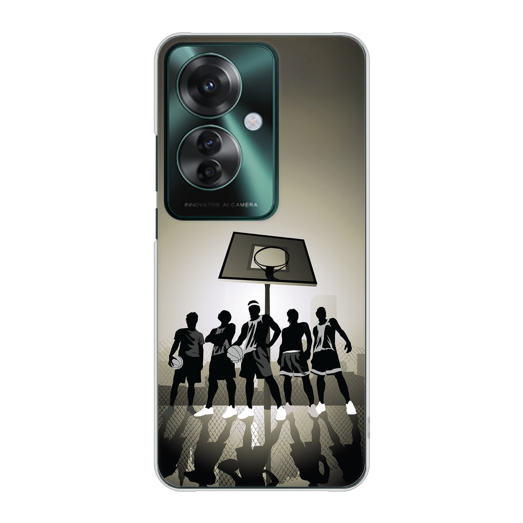 OPPO Reno11 A 高画質仕上げ 背面印刷 ハードケース 【389 クールバスケ】