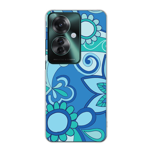 OPPO Reno11 A 高画質仕上げ 背面印刷 ハードケース 【409 ブルーミックス】
