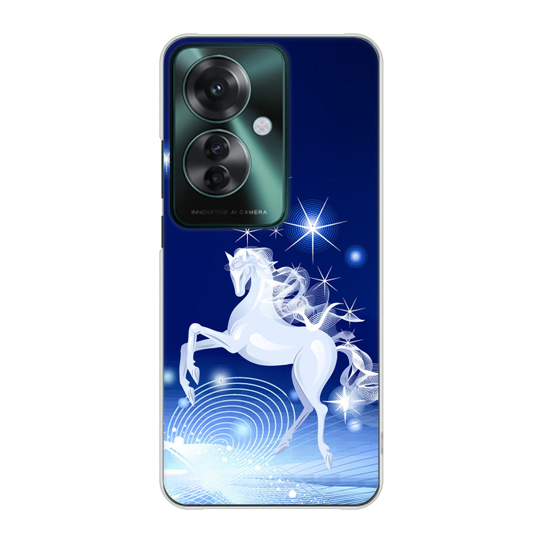 OPPO Reno11 A 高画質仕上げ 背面印刷 ハードケース 【436 ペガサス】