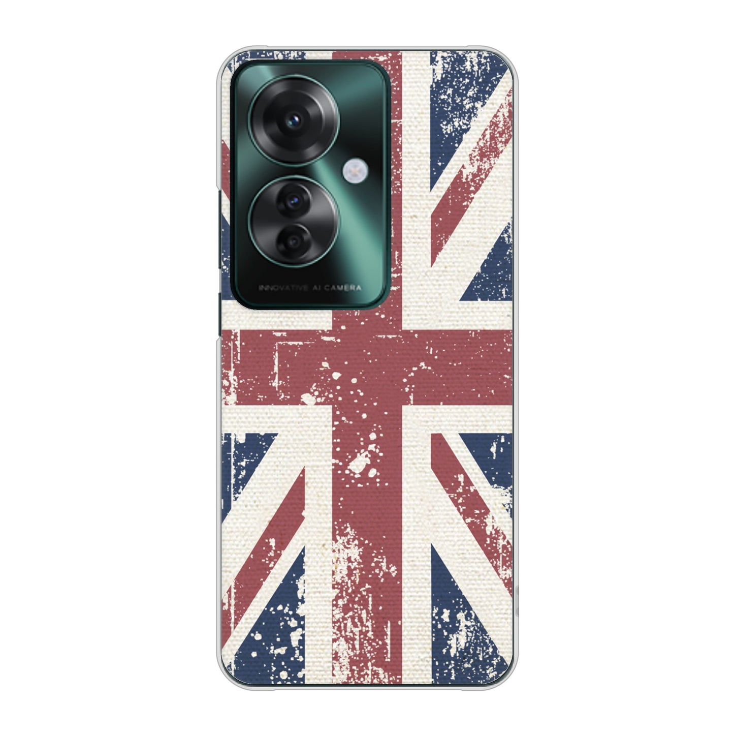 OPPO Reno11 A 高画質仕上げ 背面印刷 ハードケースユニオンジャック