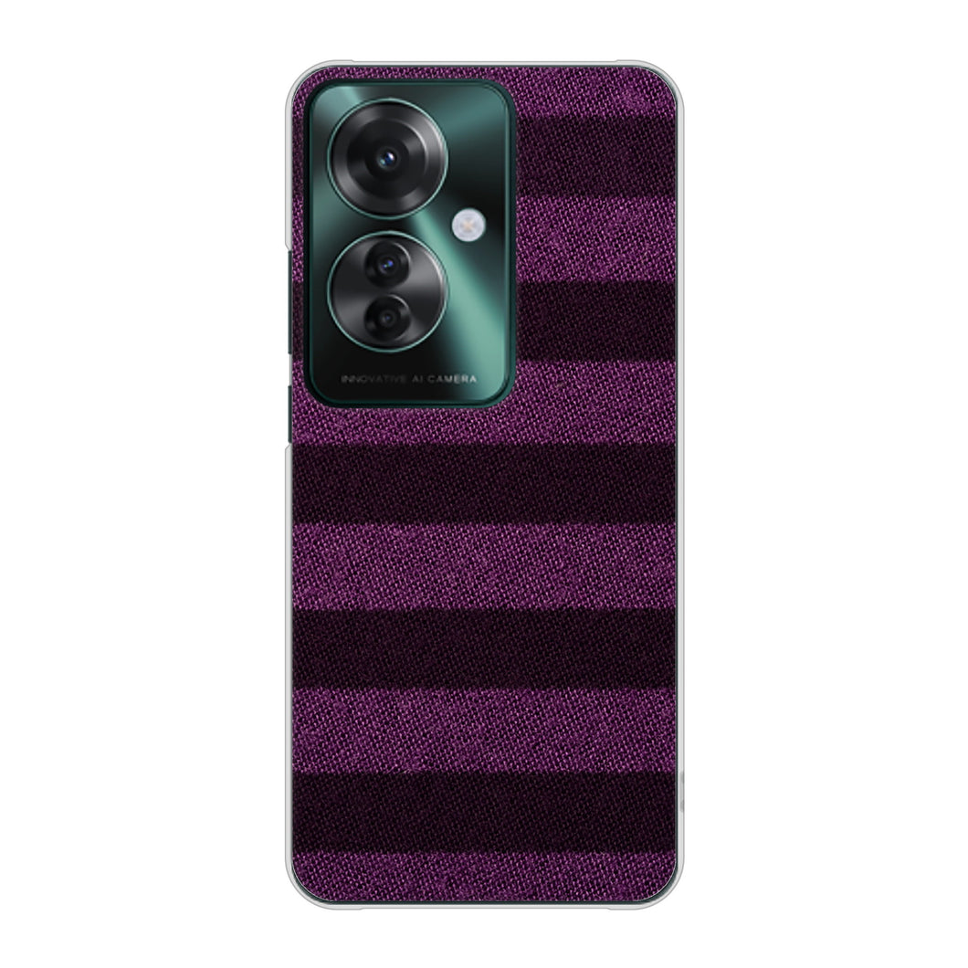 OPPO Reno11 A 高画質仕上げ 背面印刷 ハードケースシンプルボーダー