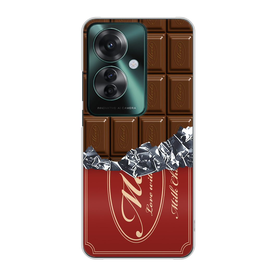 OPPO Reno11 A 高画質仕上げ 背面印刷 ハードケース板チョコ