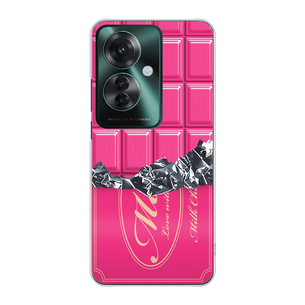 OPPO Reno11 A 高画質仕上げ 背面印刷 ハードケース板チョコ