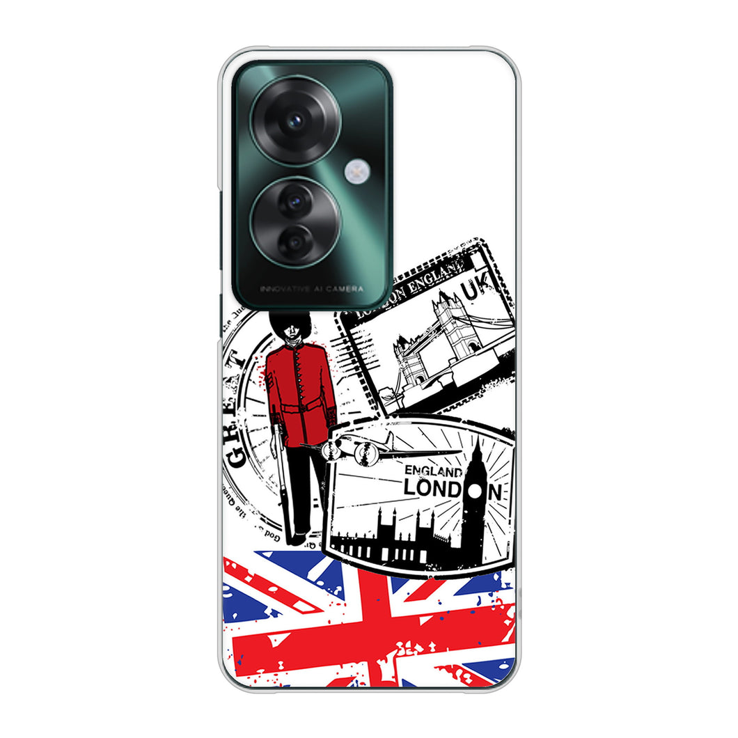 OPPO Reno11 A 高画質仕上げ 背面印刷 ハードケースイギリスの風景