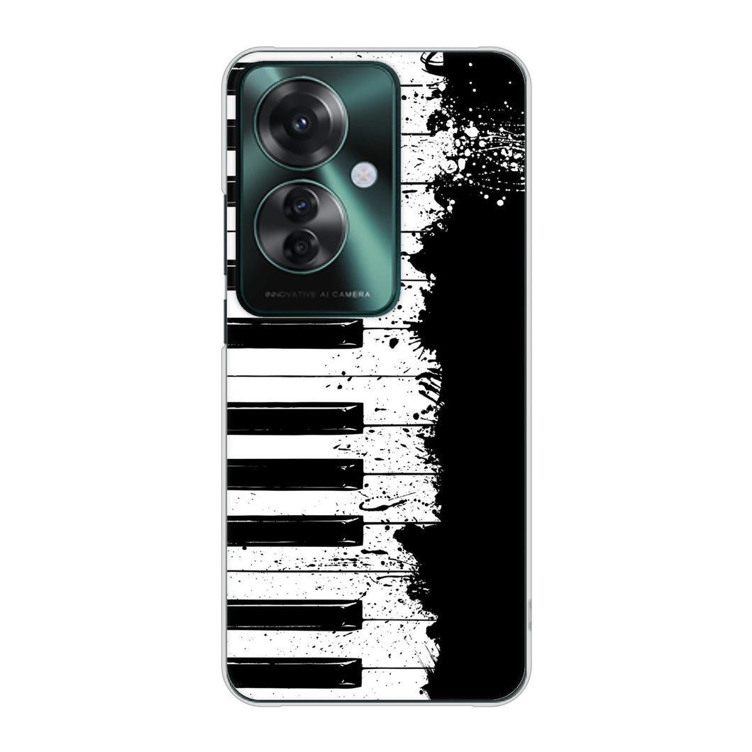 OPPO Reno11 A 高画質仕上げ 背面印刷 ハードケースピアノ