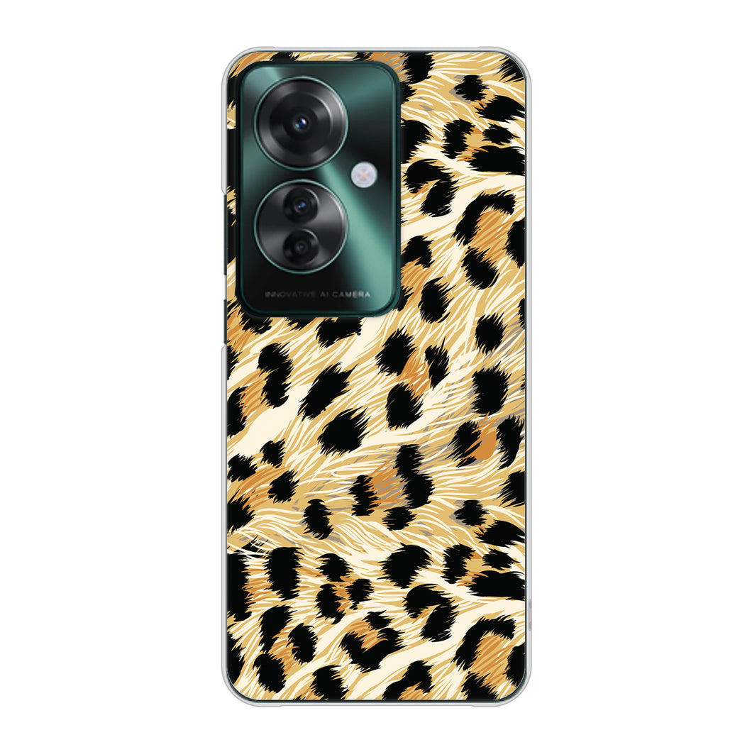 OPPO Reno11 A 高画質仕上げ 背面印刷 ハードケースアニマル柄