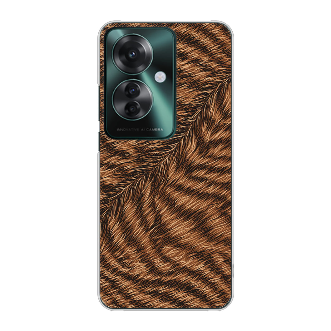 OPPO Reno11 A 高画質仕上げ 背面印刷 ハードケースアニマル柄