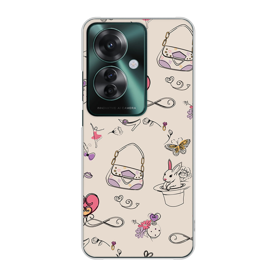 OPPO Reno11 A 高画質仕上げ 背面印刷 ハードケースマルチスタイル