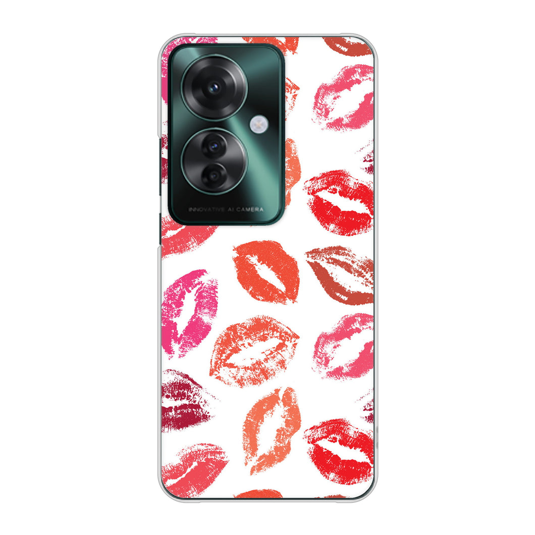 OPPO Reno11 A 高画質仕上げ 背面印刷 ハードケース 【734 キスkissキス】