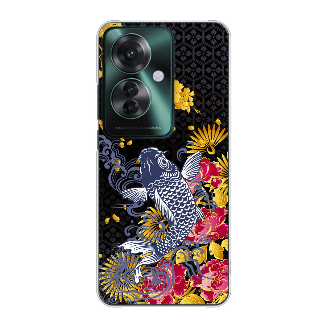 OPPO Reno11 A 高画質仕上げ 背面印刷 ハードケース鯉
