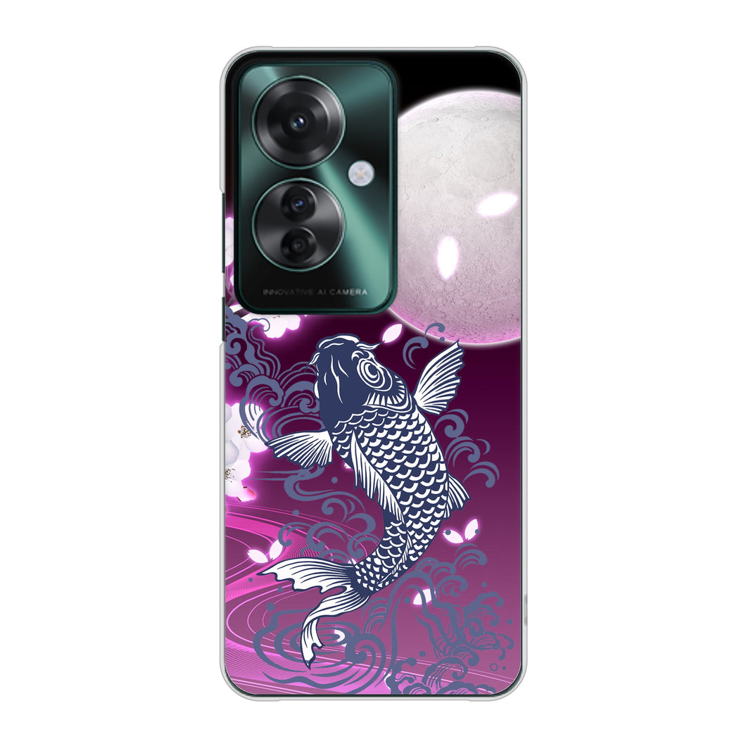 OPPO Reno11 A 高画質仕上げ 背面印刷 ハードケース鯉