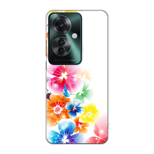 OPPO Reno11 A 高画質仕上げ 背面印刷 ハードケース 【1209 光と花】