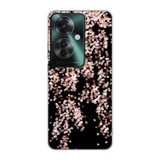 OPPO Reno11 A 高画質仕上げ 背面印刷 ハードケース 【1244 しだれ桜】