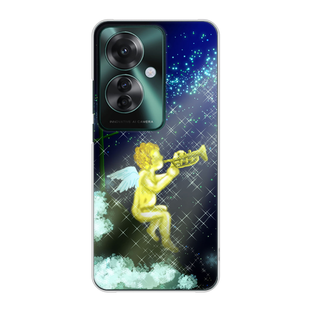 OPPO Reno11 A 高画質仕上げ 背面印刷 ハードケース 【1248 天使の演奏】