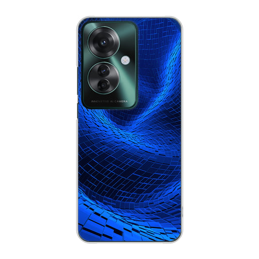 OPPO Reno11 A 高画質仕上げ 背面印刷 ハードケース 【1302 ワープブルー】