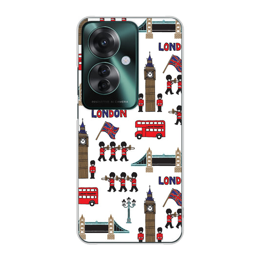 OPPO Reno11 A 高画質仕上げ 背面印刷 ハードケース 【EK811 ロンドンの街】