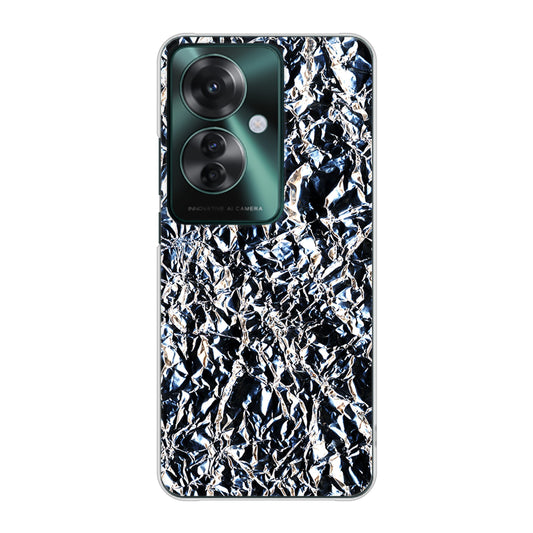 OPPO Reno11 A 高画質仕上げ 背面印刷 ハードケース 【EK835 スタイリッシュアルミシルバー】