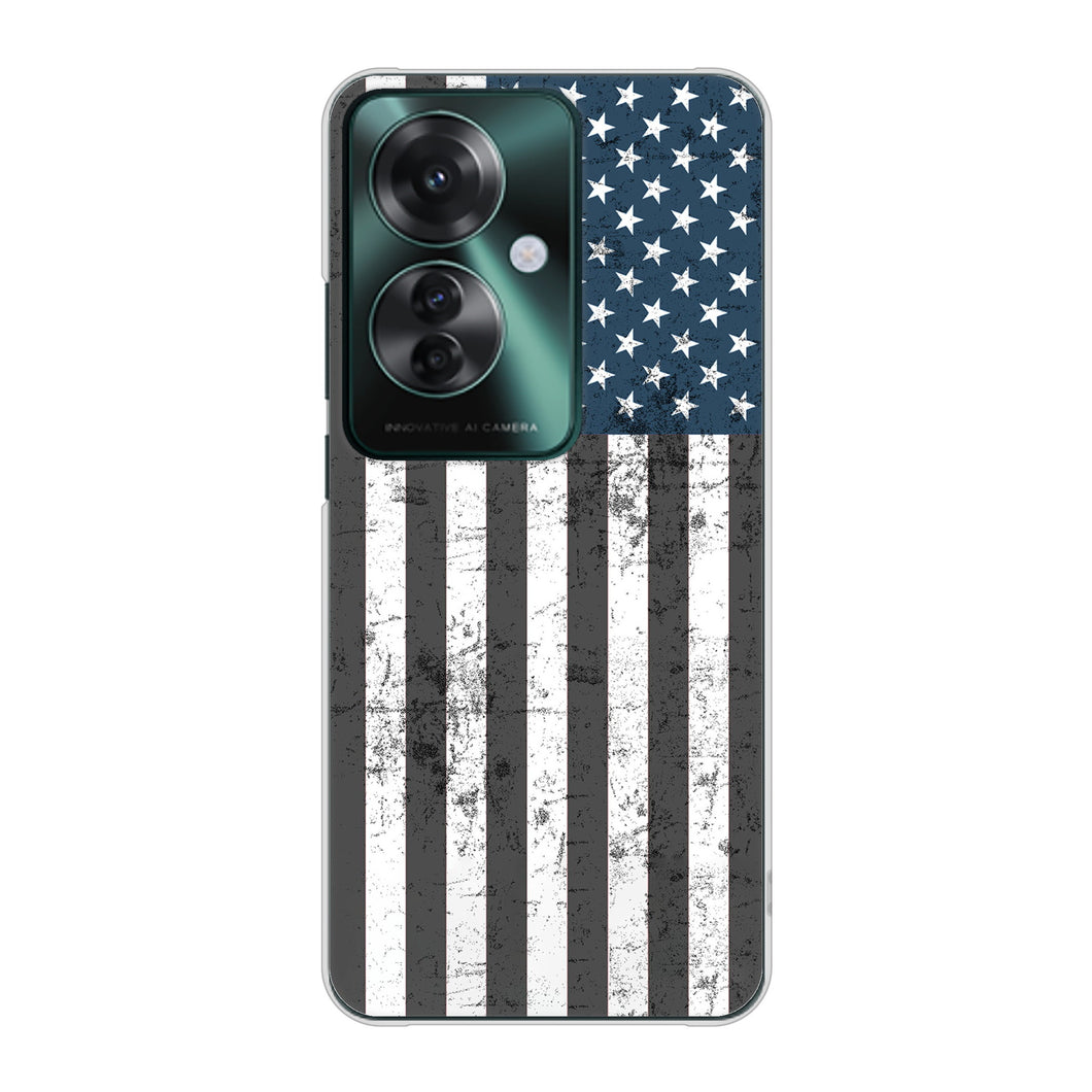 OPPO Reno11 A 高画質仕上げ 背面印刷 ハードケース 【EK864 アメリカンフラッグビンテージ】