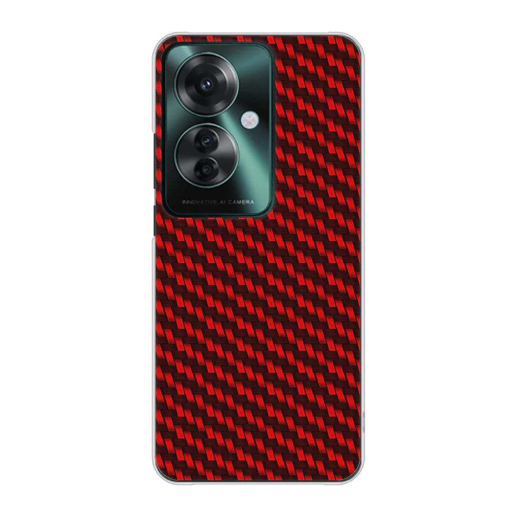 OPPO Reno11 A 高画質仕上げ 背面印刷 ハードケースカーボン