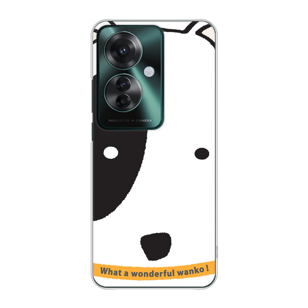 OPPO Reno11 A 高画質仕上げ 背面印刷 ハードケース 【IA800 わんこ】