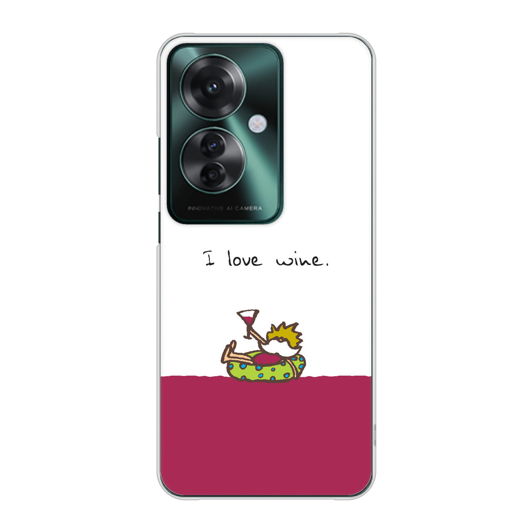 OPPO Reno11 A 高画質仕上げ 背面印刷 ハードケース 【IA811 ワインの神様】