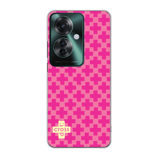 OPPO Reno11 A クロスドット ハードケース 背面印刷