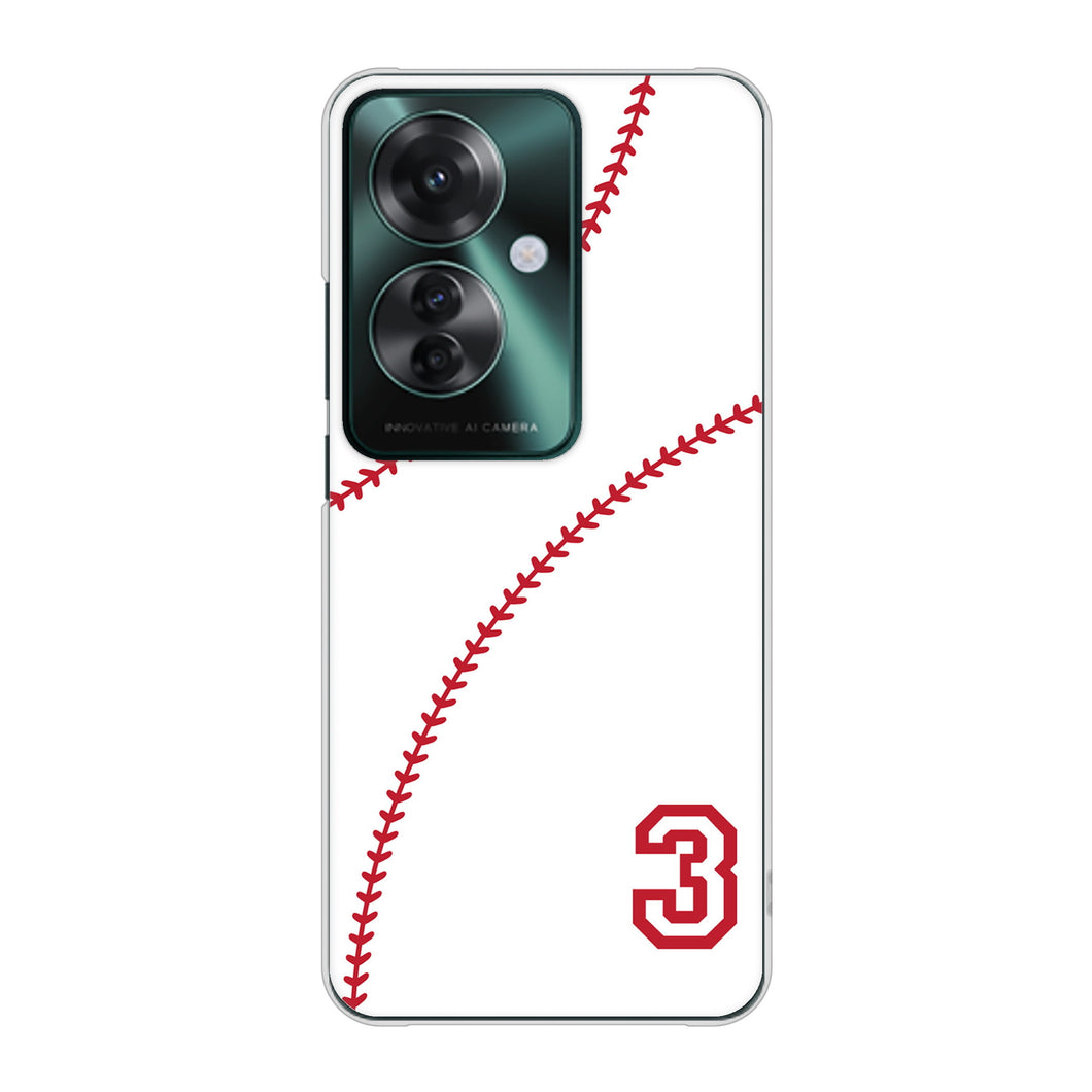 OPPO Reno11 A 高画質仕上げ 背面印刷 ハードケースbaseball
