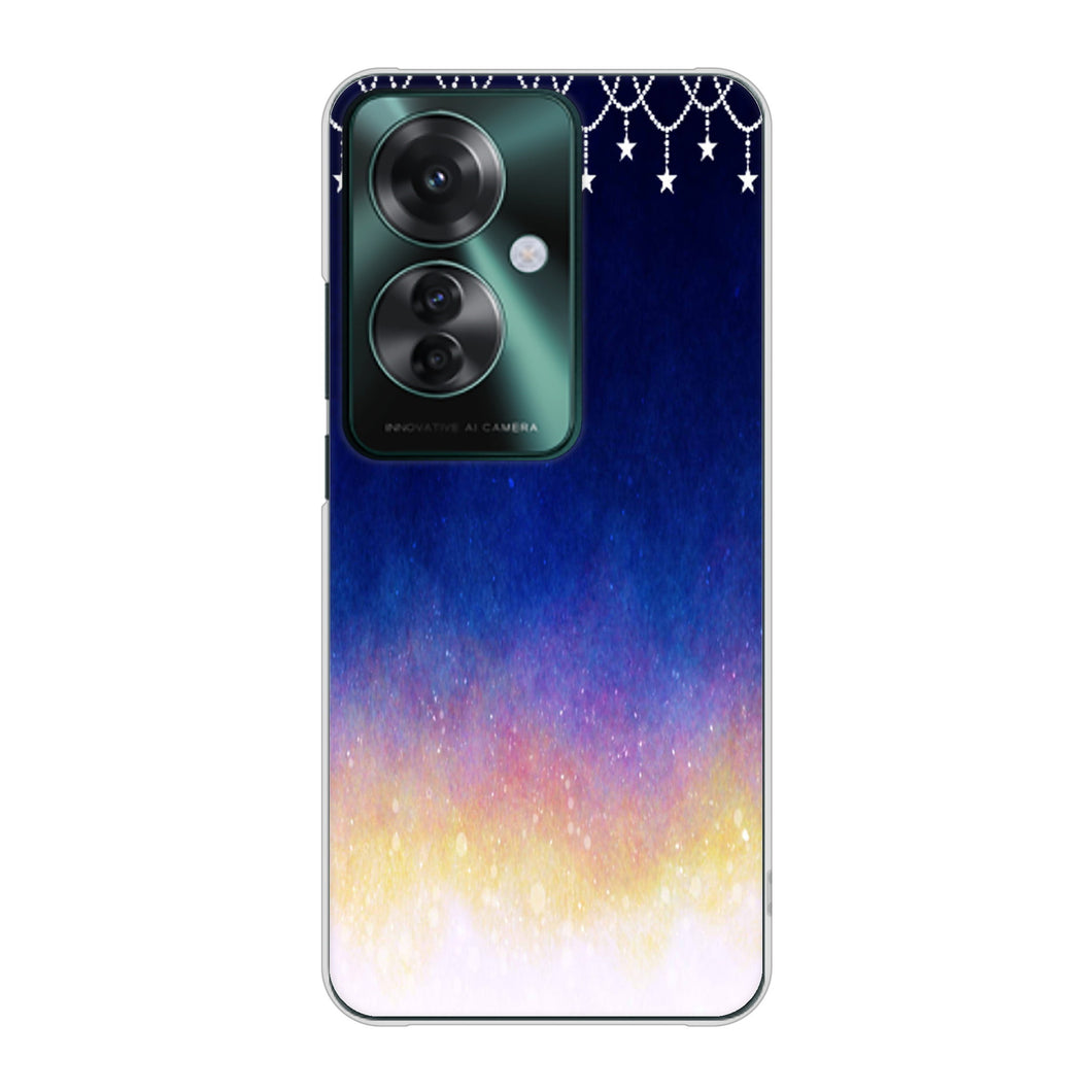 OPPO Reno11 A 高画質仕上げ 背面印刷 ハードケース 【MI803 冬の夜空】