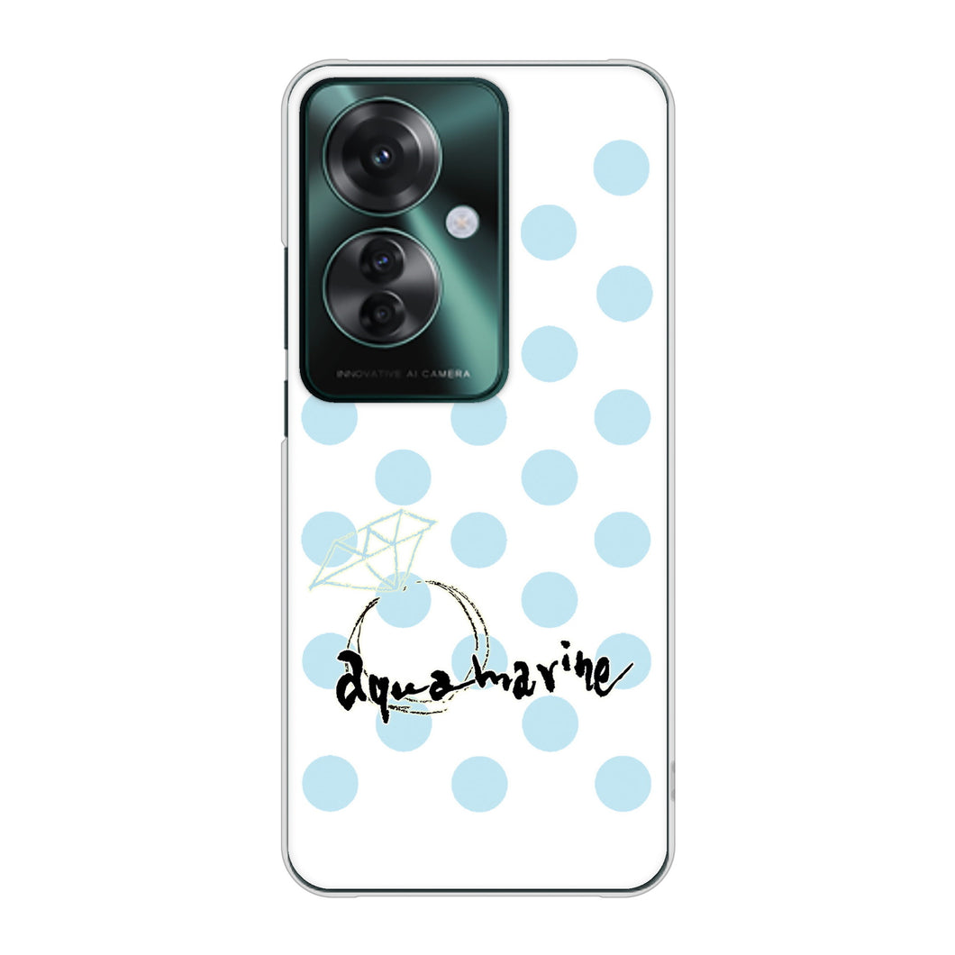 OPPO Reno11 A 高画質仕上げ 背面印刷 ハードケース大野詠舟 誕生石