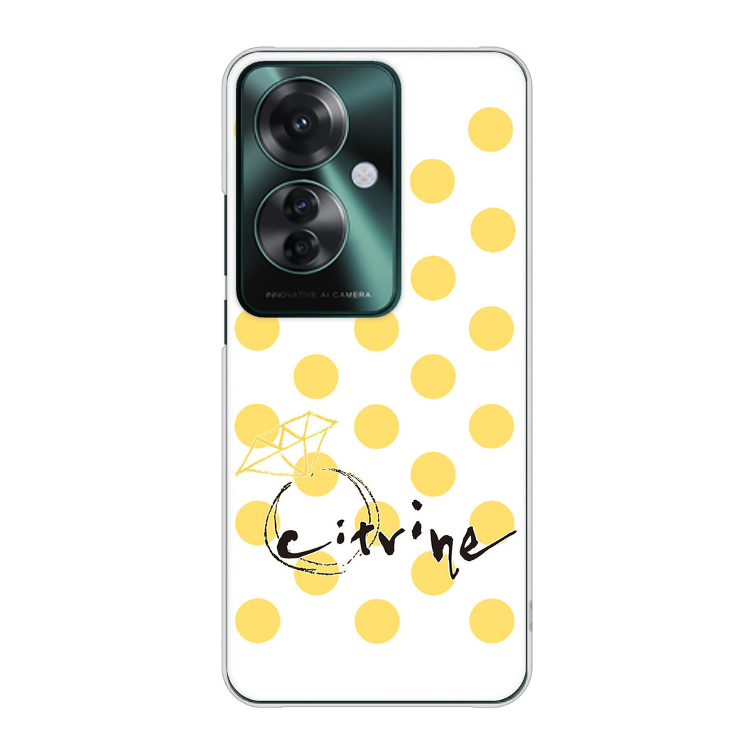 OPPO Reno11 A 高画質仕上げ 背面印刷 ハードケース大野詠舟 誕生石