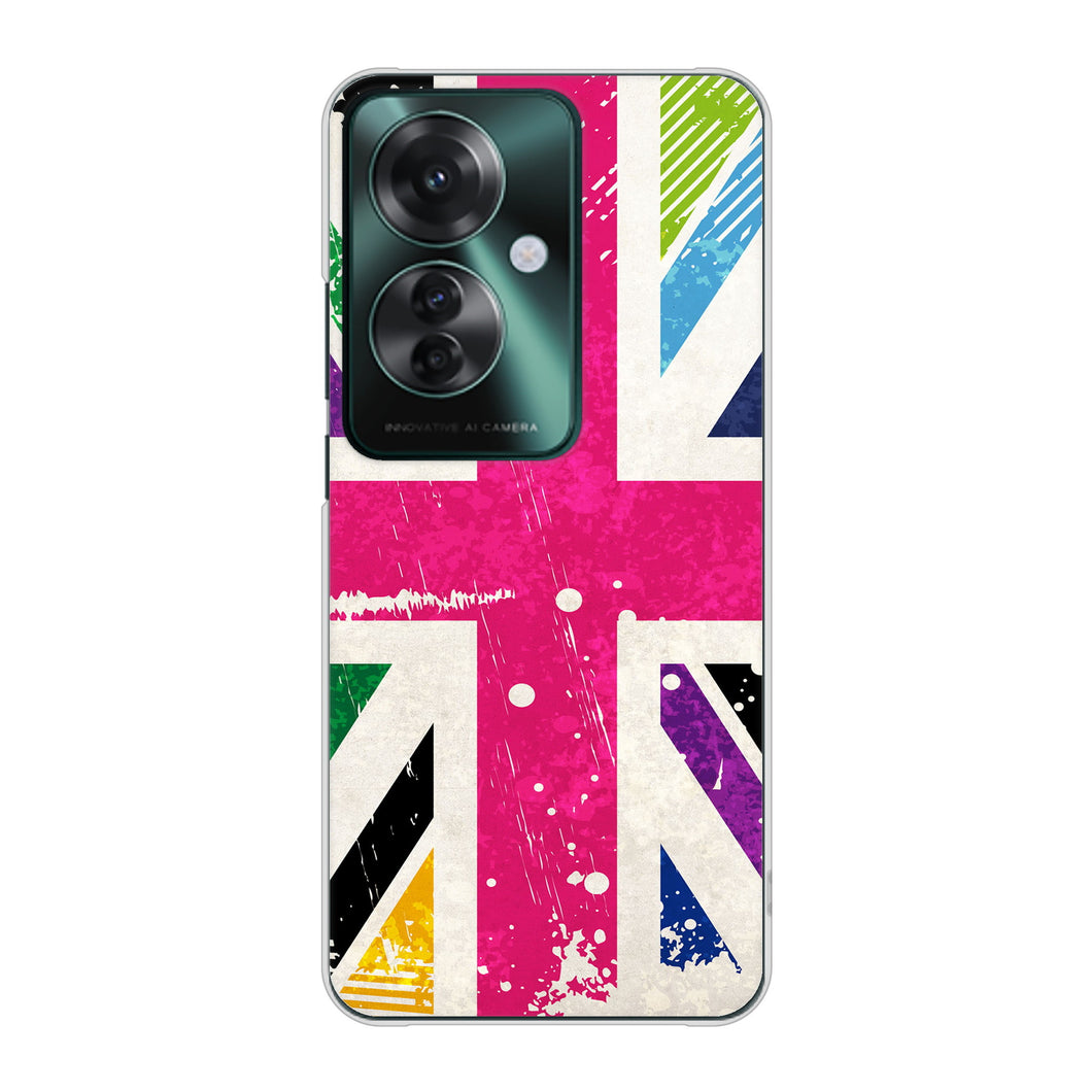 OPPO Reno11 A 高画質仕上げ 背面印刷 ハードケースユニオンジャック