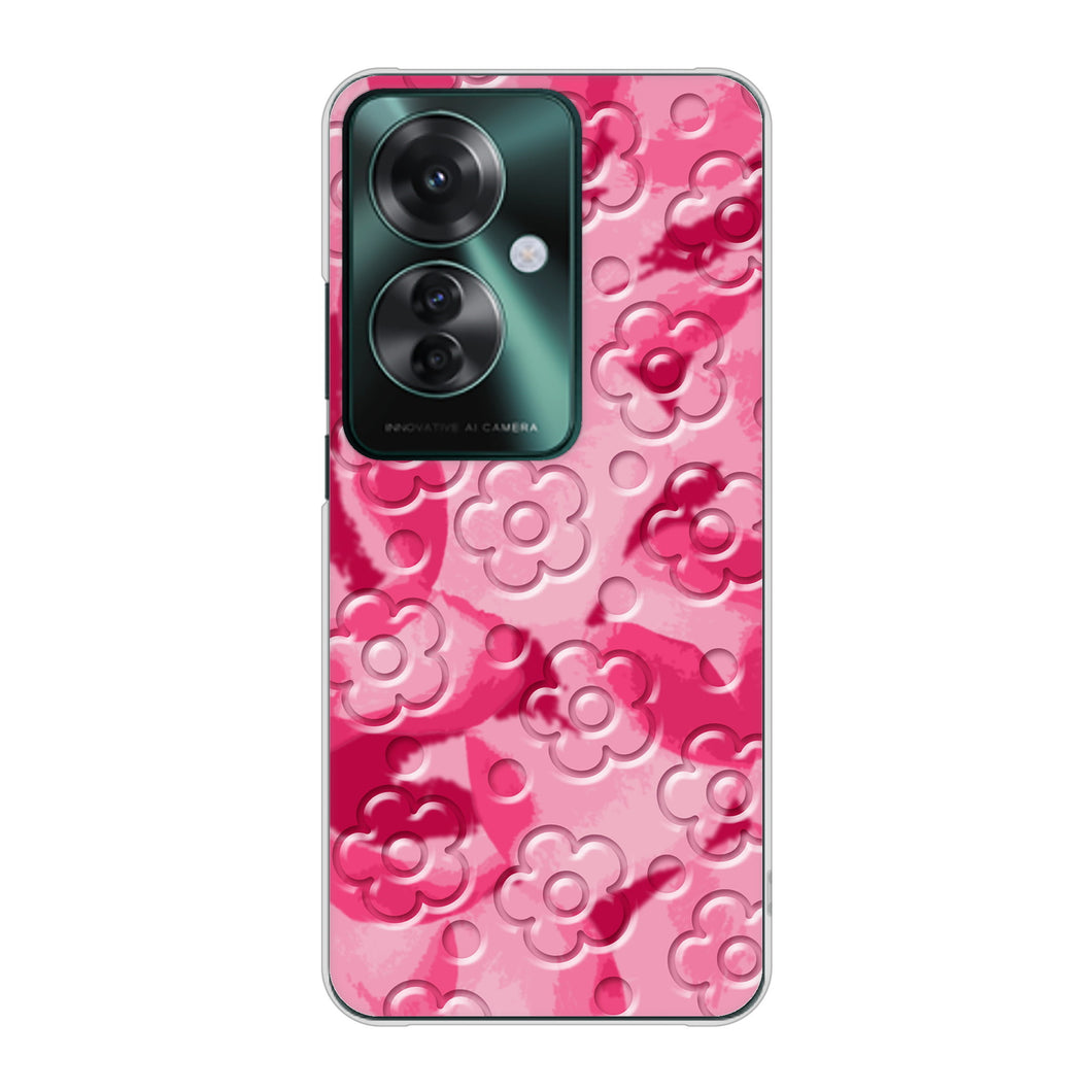 OPPO Reno11 A 高画質仕上げ 背面印刷 ハードケースフラワーヴェルニ