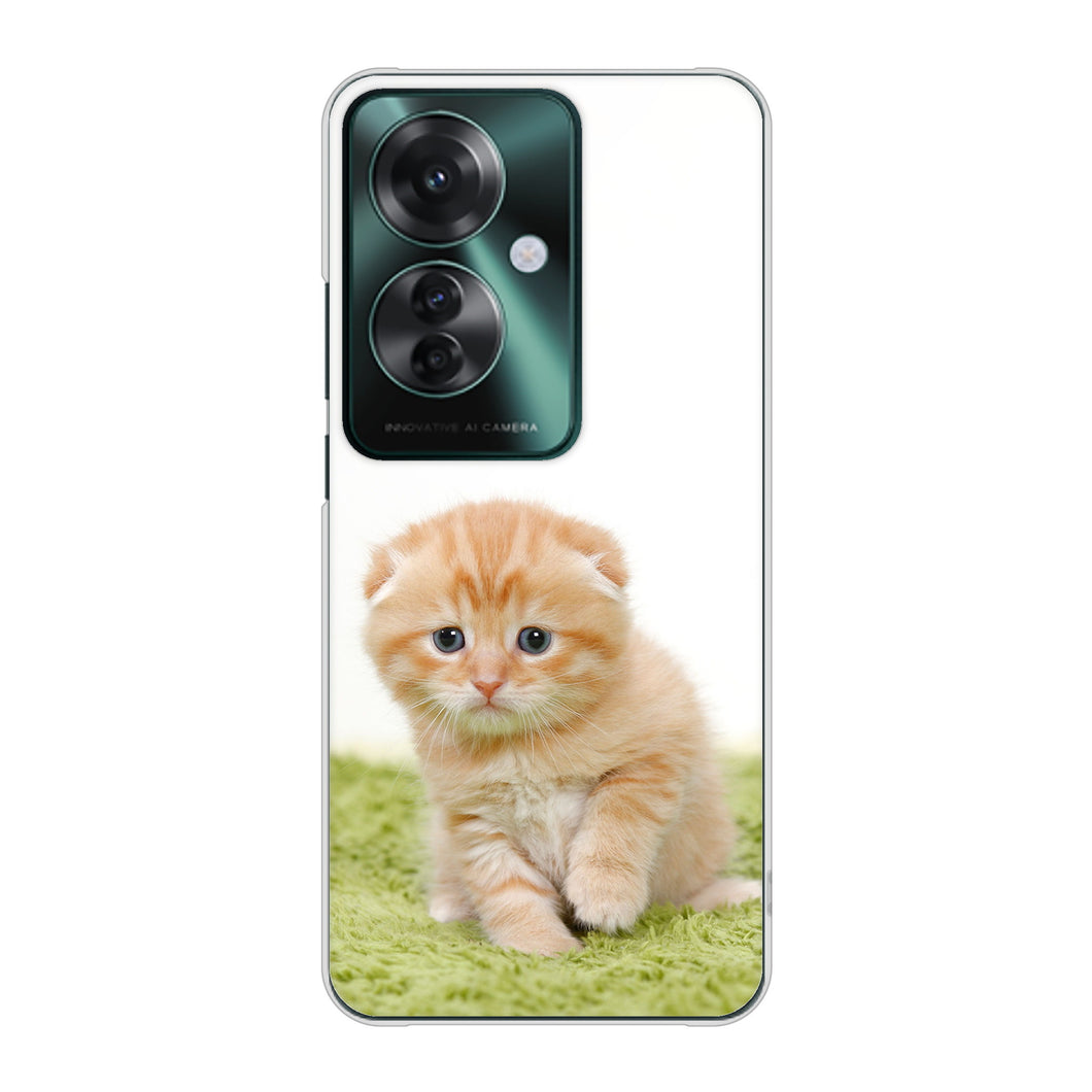 OPPO Reno11 A 高画質仕上げ 背面印刷 ハードケース 【VA802 ネコこっそり】