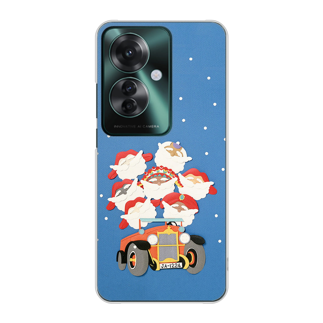 OPPO Reno11 A 高画質仕上げ 背面印刷 ハードケースクリスマス