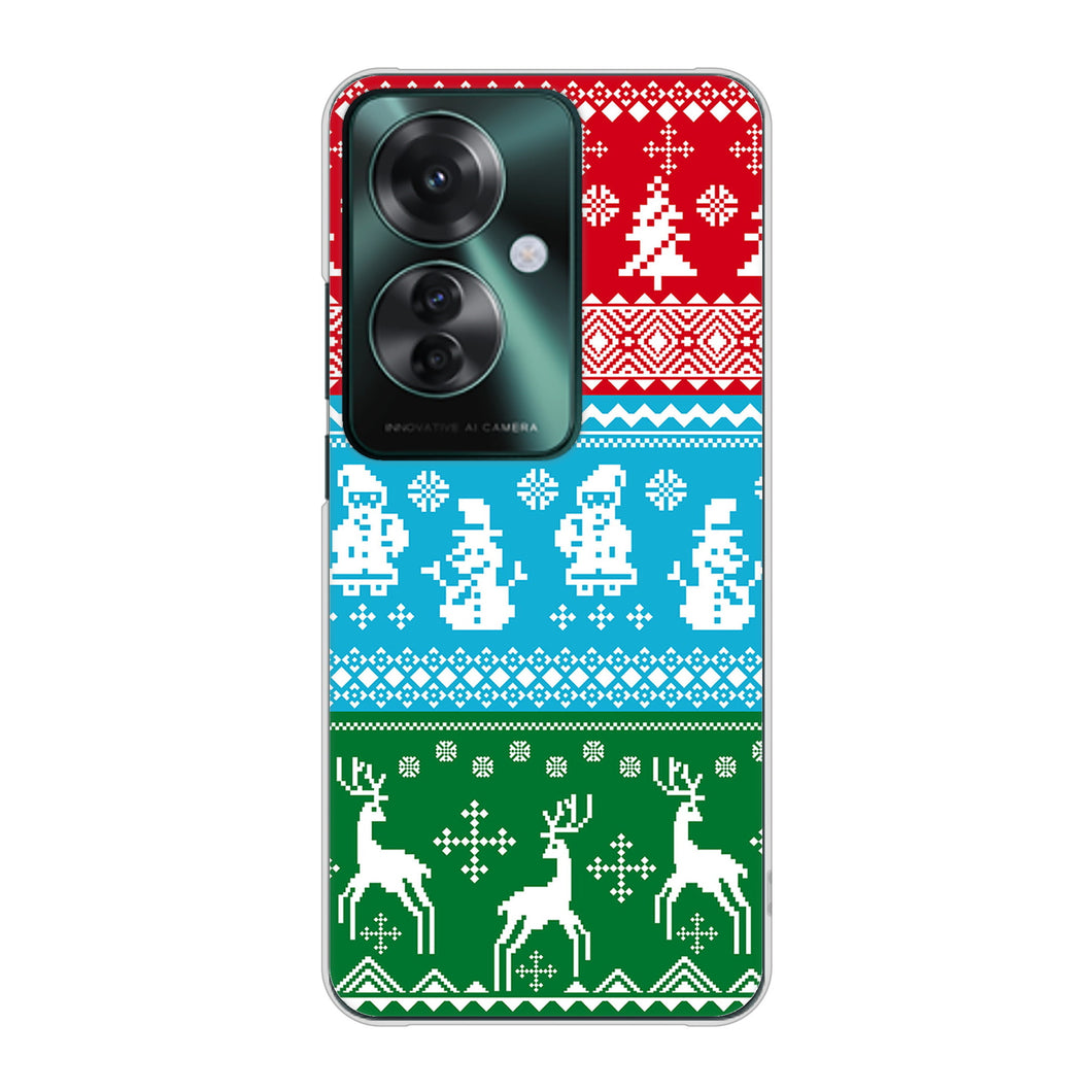 OPPO Reno11 A 高画質仕上げ 背面印刷 ハードケースクリスマス