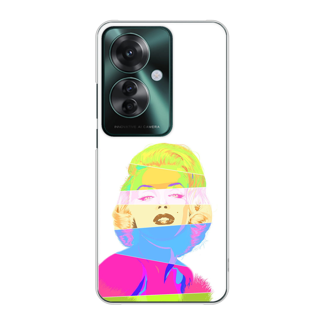 OPPO Reno11 A 高画質仕上げ 背面印刷 ハードケースマリリンモンローデザイン