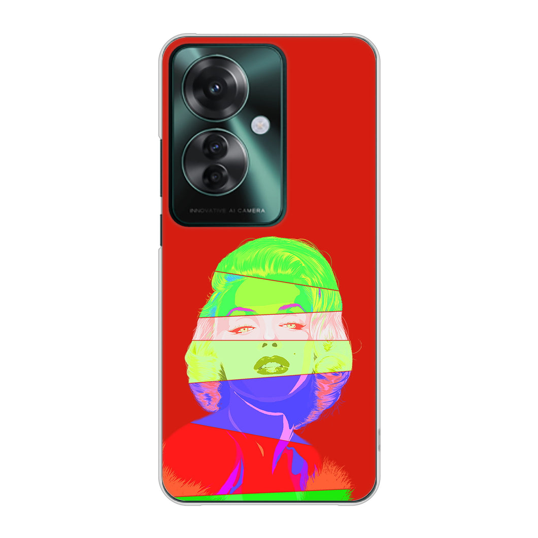 OPPO Reno11 A 高画質仕上げ 背面印刷 ハードケースマリリンモンローデザイン