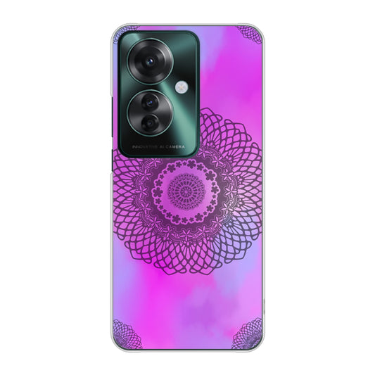 OPPO Reno11 A 高画質仕上げ 背面印刷 ハードケース 【YJ344 レース】