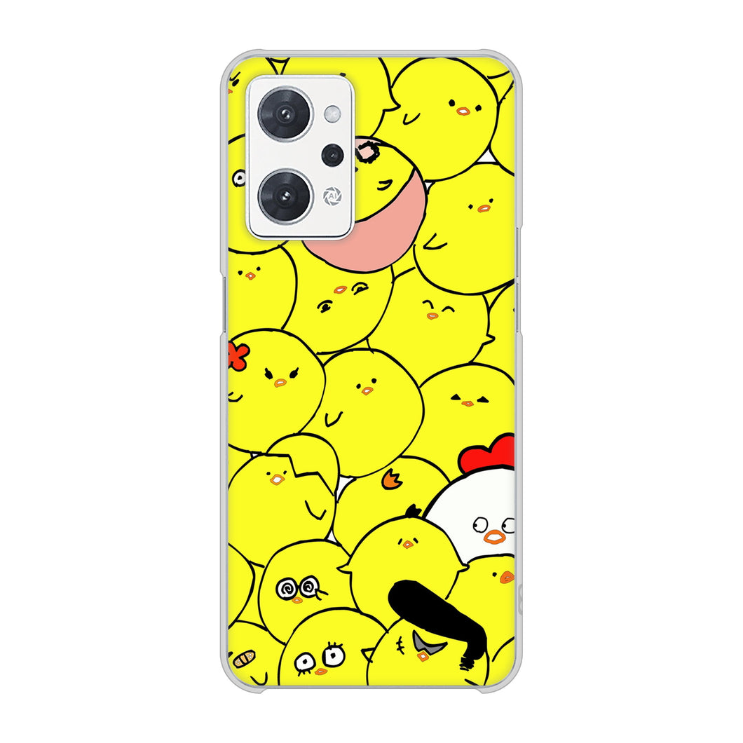 OPPO reno9 A 高画質仕上げ 背面印刷 ハードケース 【1031 ピヨピヨ】