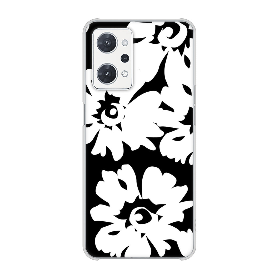 OPPO reno9 A 高画質仕上げ 背面印刷 ハードケース 【1215 モダンフラワー】