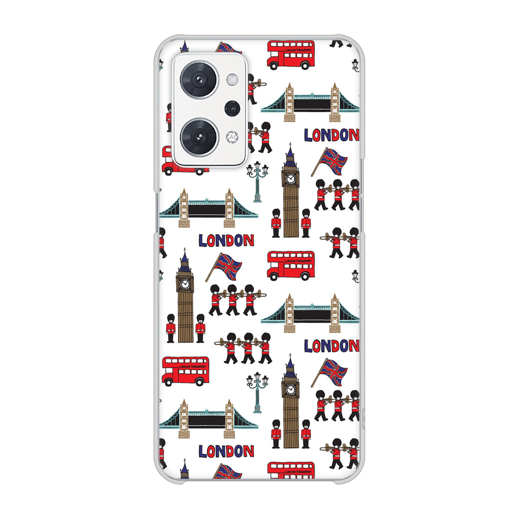OPPO reno9 A 高画質仕上げ 背面印刷 ハードケース 【EK811 ロンドンの街】