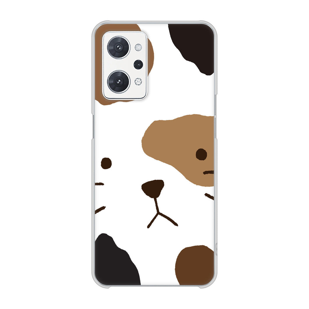 OPPO reno9 A 高画質仕上げ 背面印刷 ハードケース 【IA801 みけ】