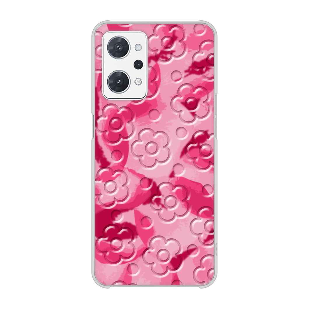 OPPO reno9 A 高画質仕上げ 背面印刷 ハードケースフラワーヴェルニ