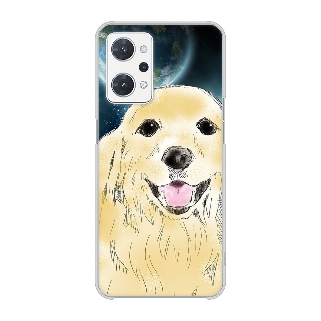 OPPO reno9 A 高画質仕上げ 背面印刷 ハードケースゴールデンレトリバー