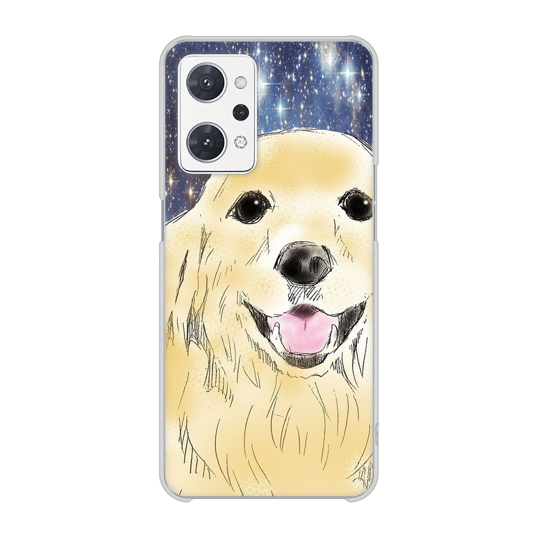 OPPO reno9 A 高画質仕上げ 背面印刷 ハードケースゴールデンレトリバー